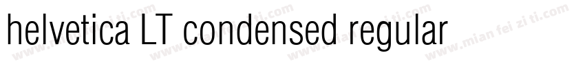 helvetica LT condensed regular字体转换